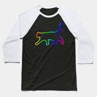 Color Cat Baseball T-Shirt
